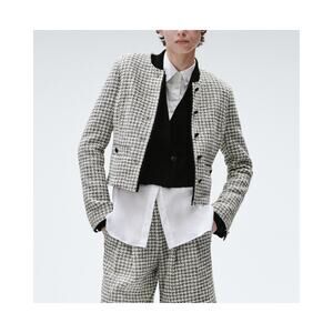 Rag & Bone 'Carmen' White Cotton Jacket Size 8 - NWT